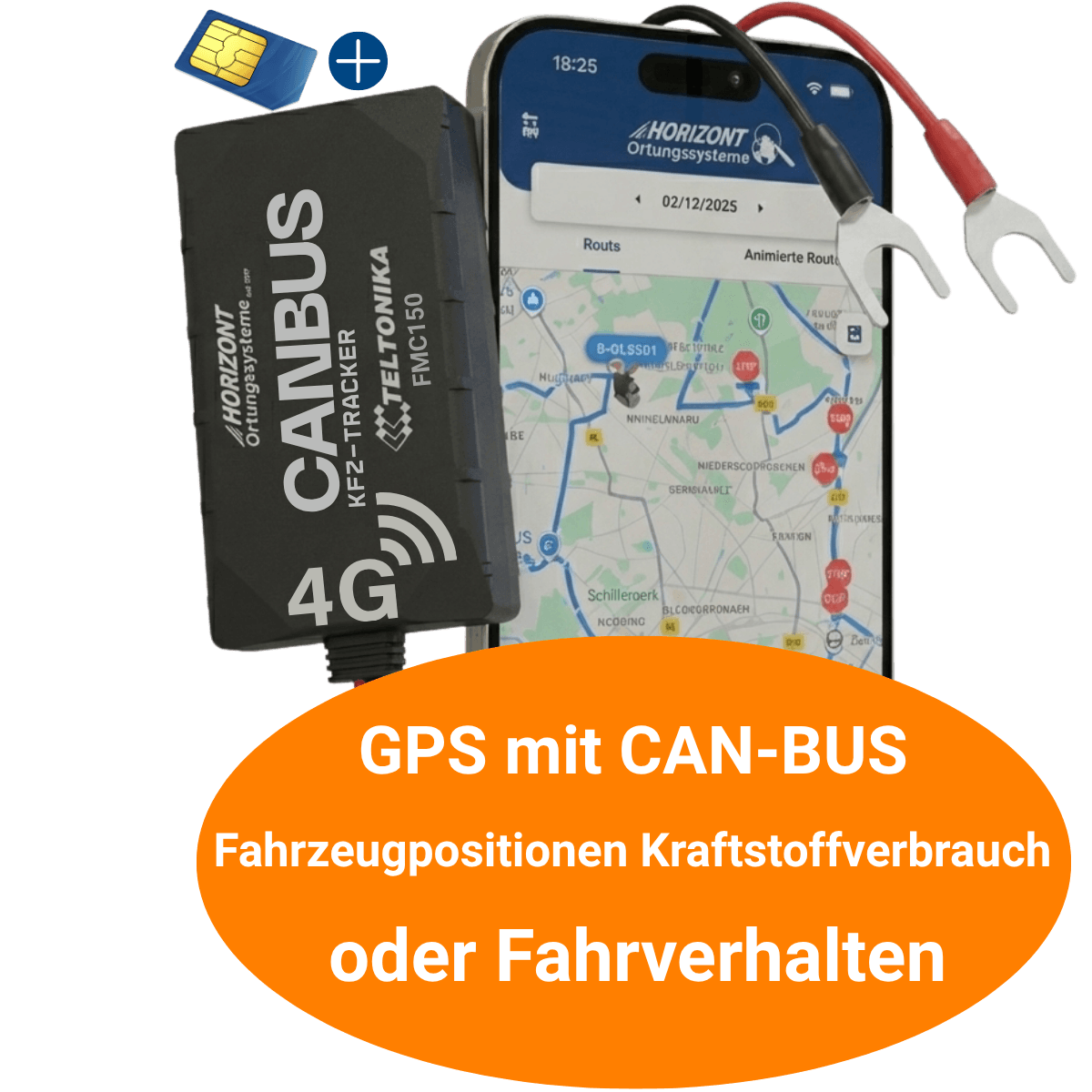 PKW & LKW 4G GPS Auto Tracker mit CAN Bus - Mit Abo - GPS Tracker fuer Fahrzeuge